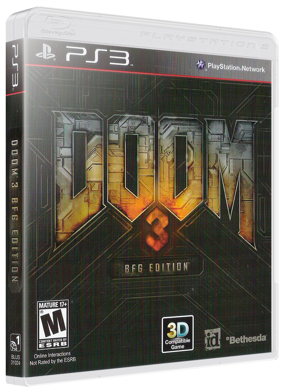 Doom 3 BFG Edition box art for Playstation 3